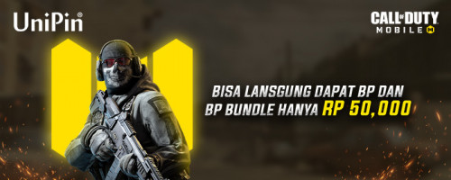 Hanya Rp50,000! Top up CP Call Duty of Mobile di UniPin langsung dapat BP dan BP bundle!